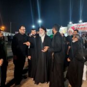 بازدید نماینده ولی فقیه در خوزستان از موکب شرکت فولاد اکسین در شلمچه