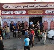 خدمات رسانی ۲۴ ساعته موکب پتروشیمی مارون به زائران حسینی