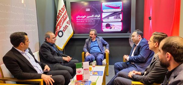 بازدید مدیرعامل هلدینگ صبا انرژی از غرفه فولاد اکسین خوزستان در پانزدهمین نمایشگاه معدن و صنایع معدنی ایران