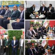 بازدید نماینده مردم اهواز از غرفه شرکت فولاد اکسین خوزستان و شرکتهای فولادی استان در نمایشگاه فولاد ۱۴۰۴