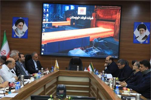 نشست مدیرعامل شرکت فولاد خوزستان با مدیرعامل برق منطقه‌ای استان خوزستان