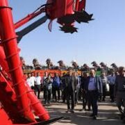 رونمایی از ششمین هاروستر تمام‌ایرانی نیشکر در خوزستان