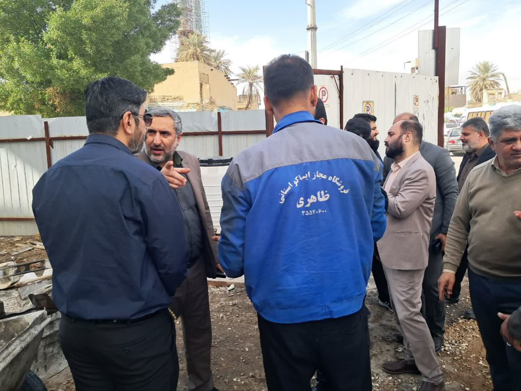 بازدید دهدشتی شهردار اهواز ، از روند اجرایی پروژه تعریض بلوار ۴۵ متری نهج‌البلاغه