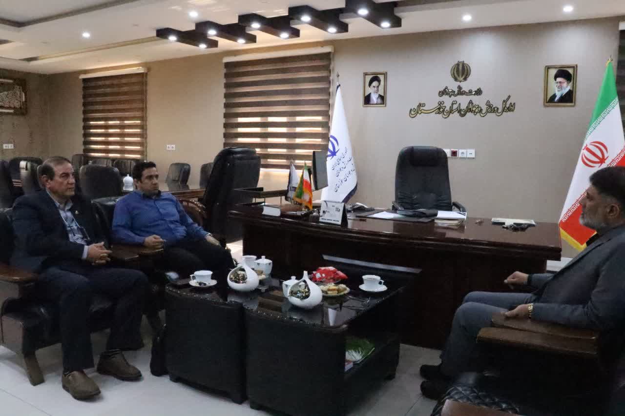 دیدار و نشست مدیرکل ورزش و جوانان استان خوزستان و مدیرعامل باشگاه ملی حفاری ایران